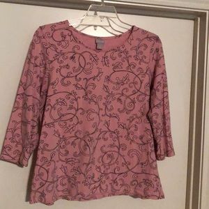 Chico’s Breast Cancer Tee Chico’s size 3